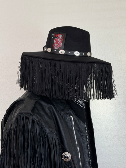 BLACK LEATHER'S HAT