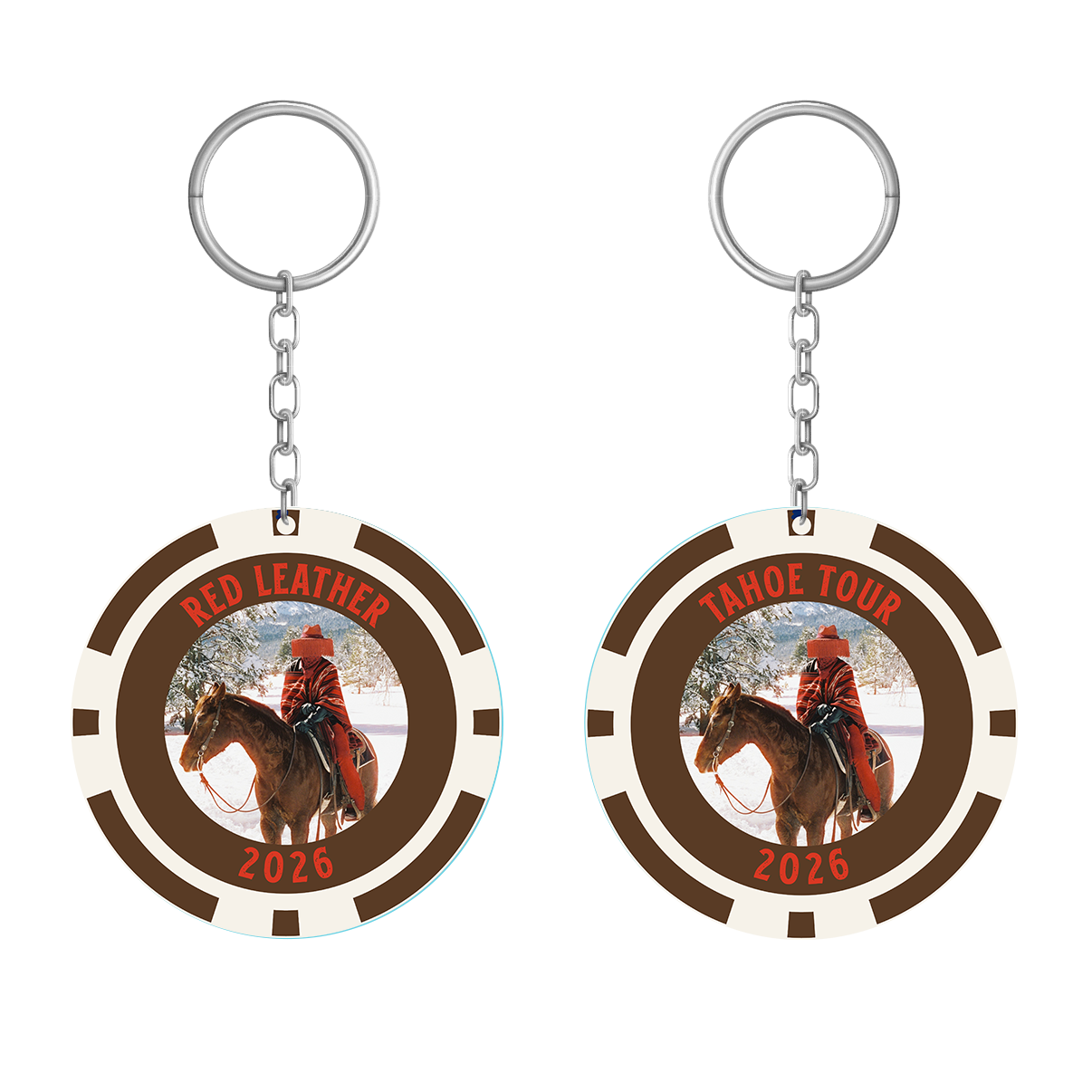 Tahoe Tour Poker Chip Keychain