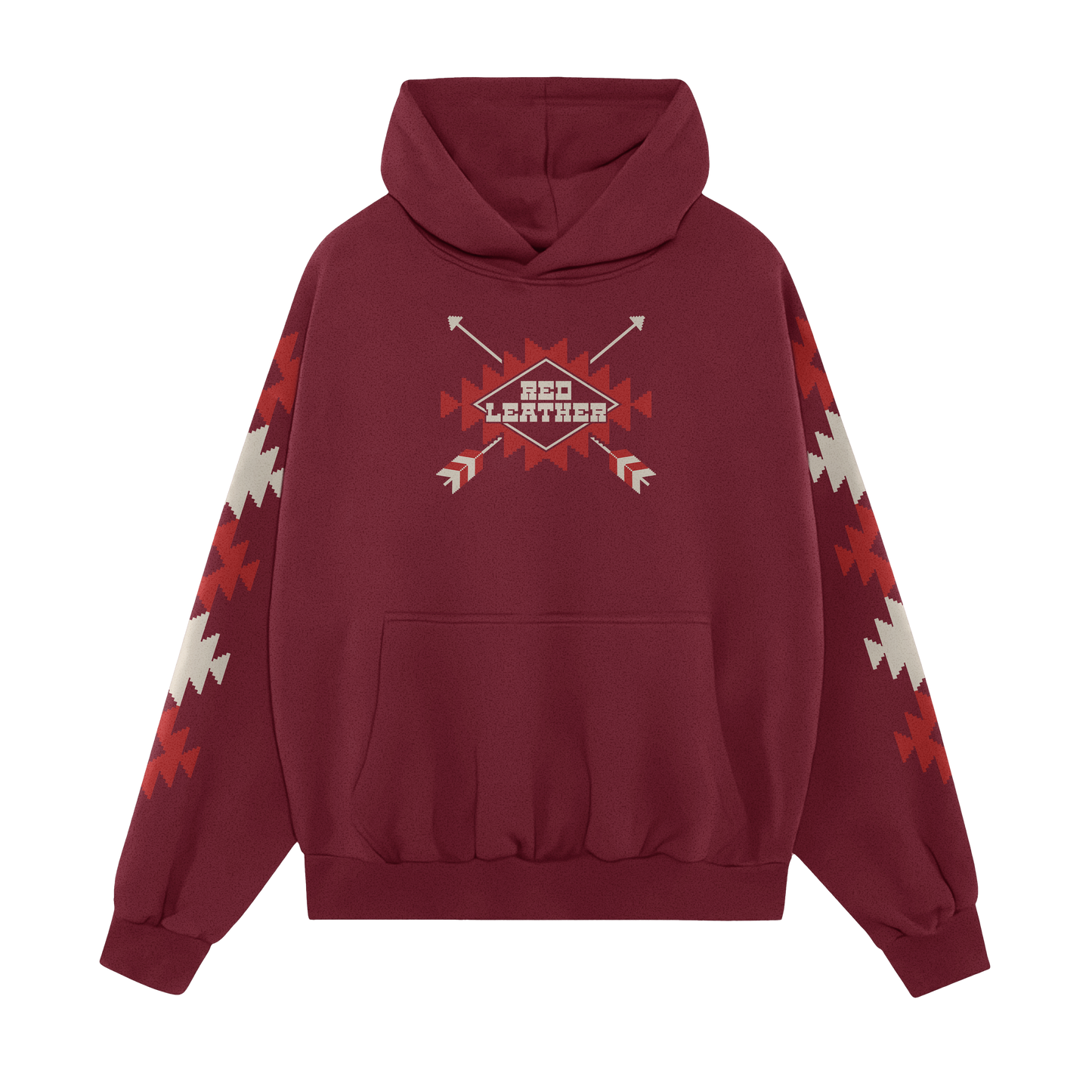 Red Leather Arrows Hoodie