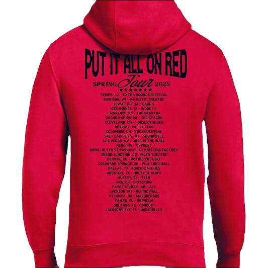 2025 Put It All On Red Tour Hoodie