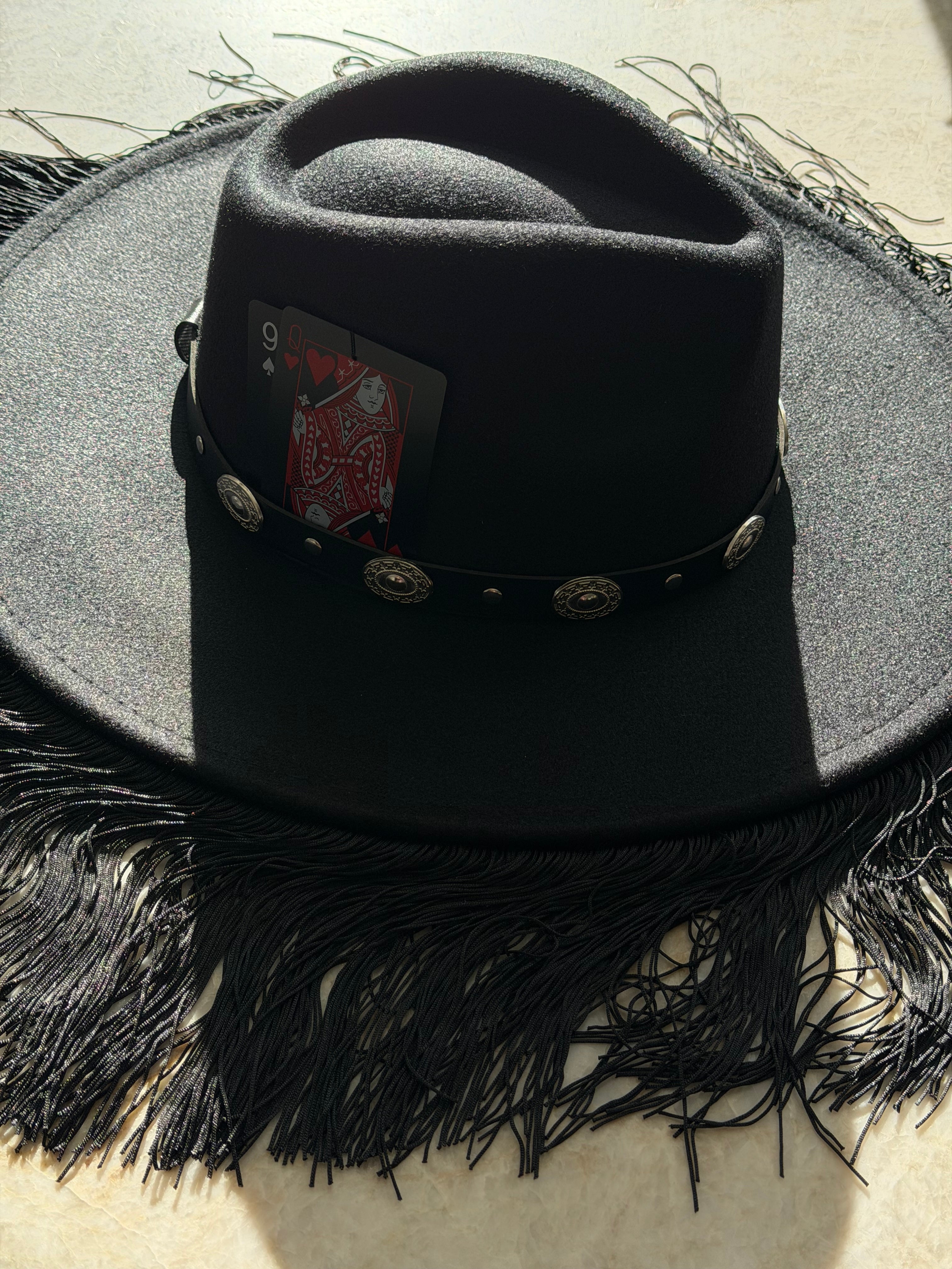 BLACK LEATHER'S REPLICA HAT – Red Leather