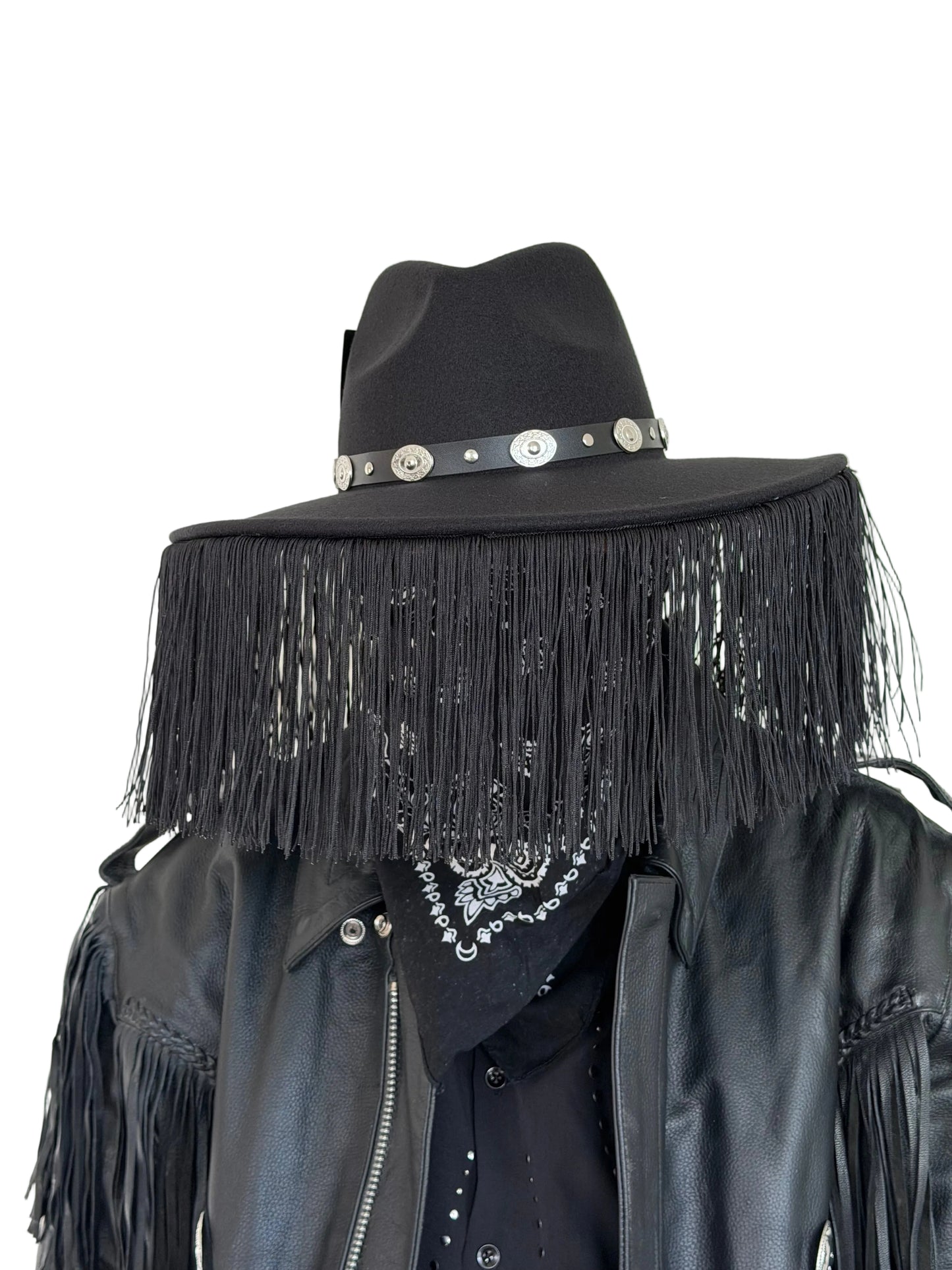 BLACK LEATHER'S HAT