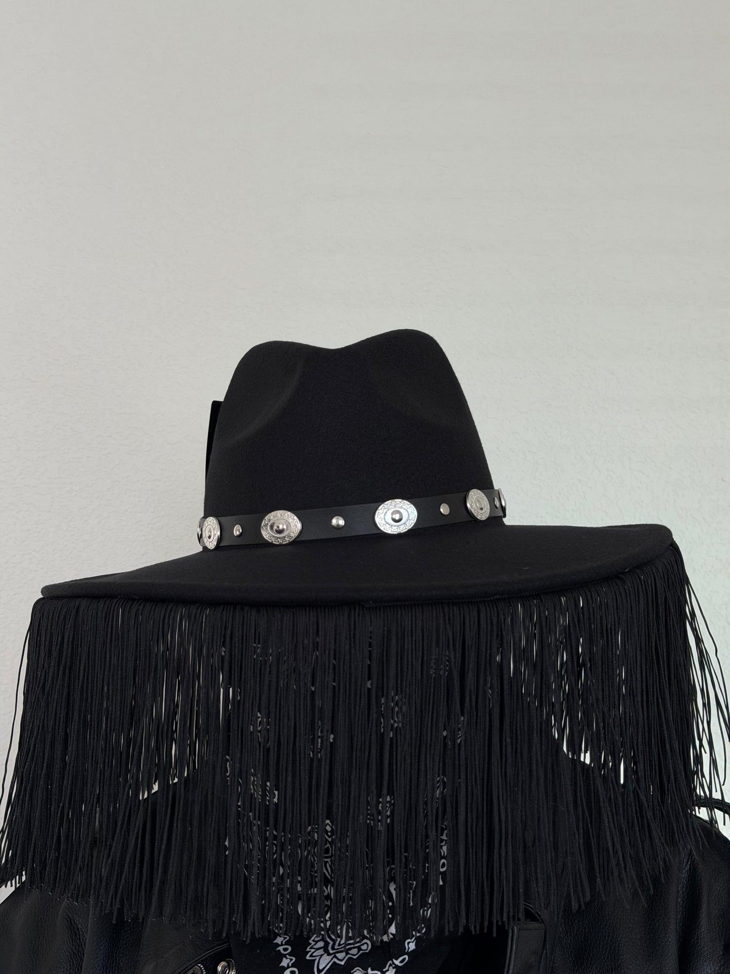 BLACK LEATHER'S HAT