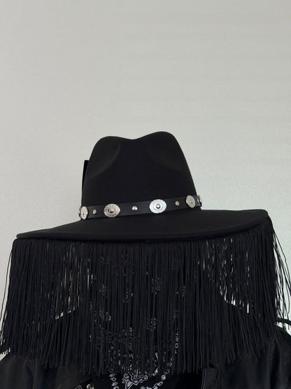 BLACK LEATHER'S HAT