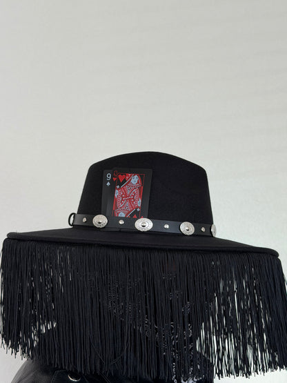 BLACK LEATHER'S HAT