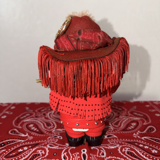 Custom Red Leather Labubu — Official Pop Mart Limited Edition